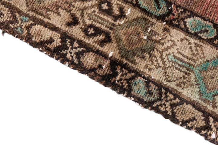 2' 9 x 7' 1 Hand Knotted Ultra Vintage Persian Wool Runner Rug