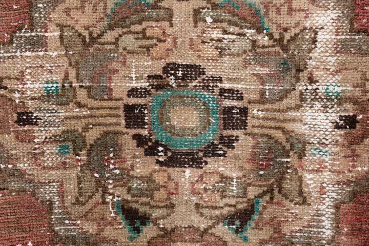 2' 9 x 7' 1 Hand Knotted Ultra Vintage Persian Wool Runner Rug