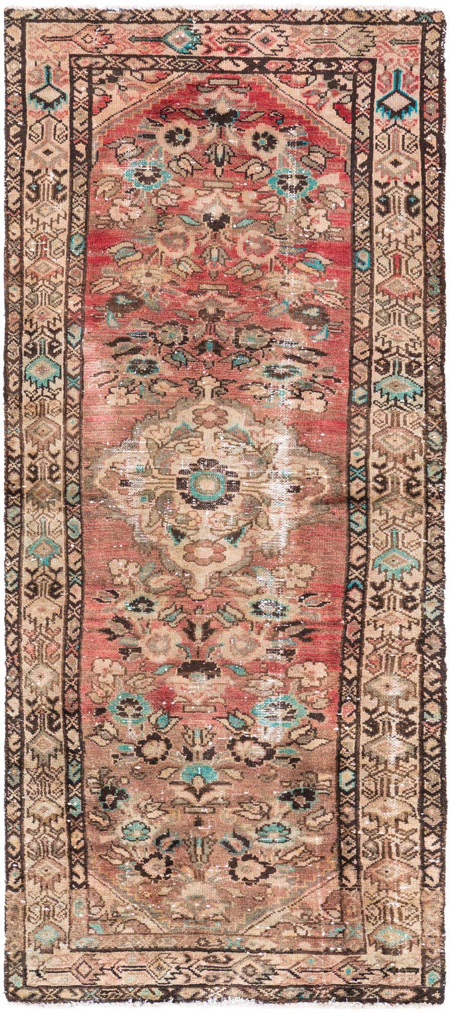 2' 9 x 7' 1 Hand Knotted Ultra Vintage Persian Wool Runner Rug