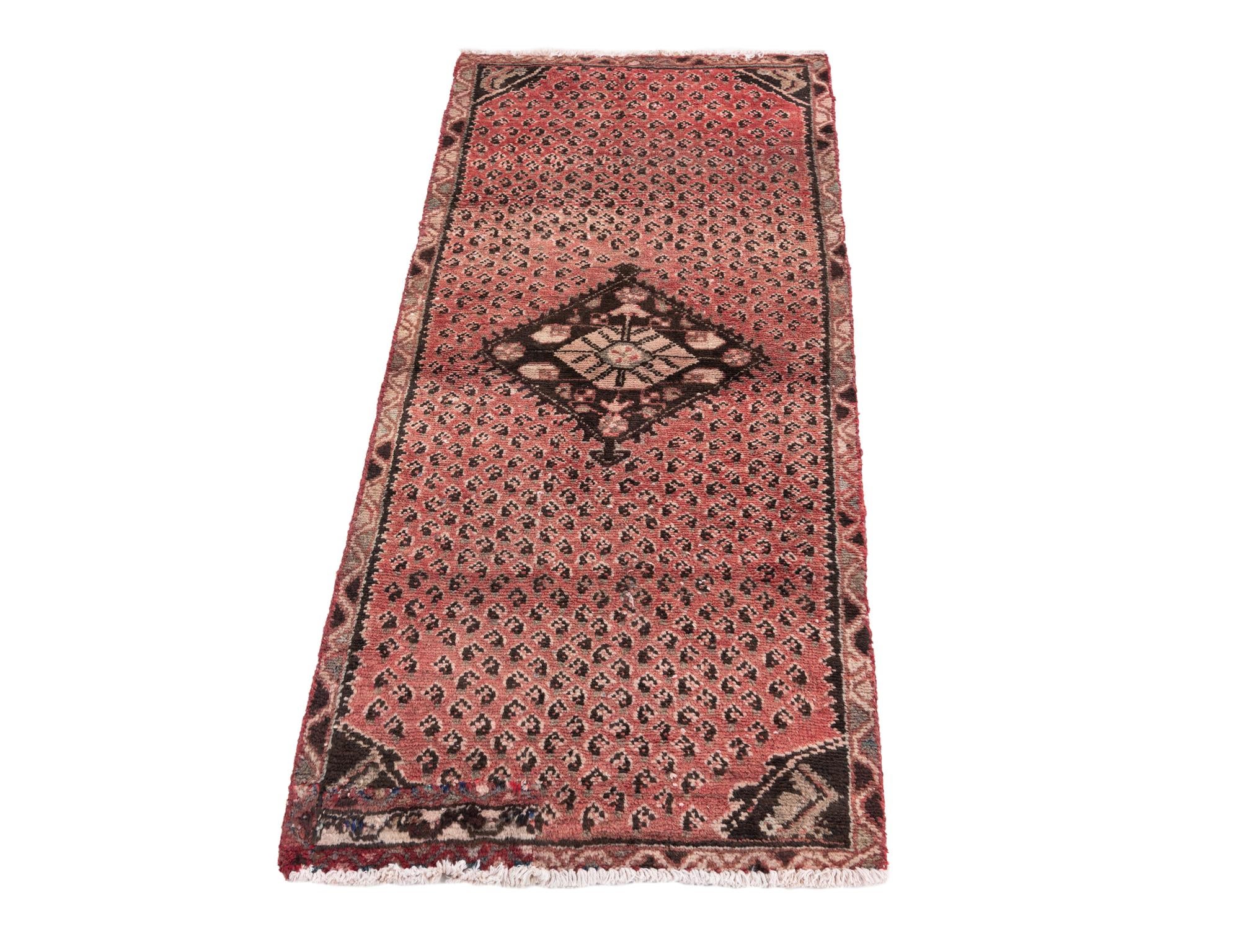 65cm x 140cm anudado a mano Ultra Vintage Alfombra Persa Lana Pasillera