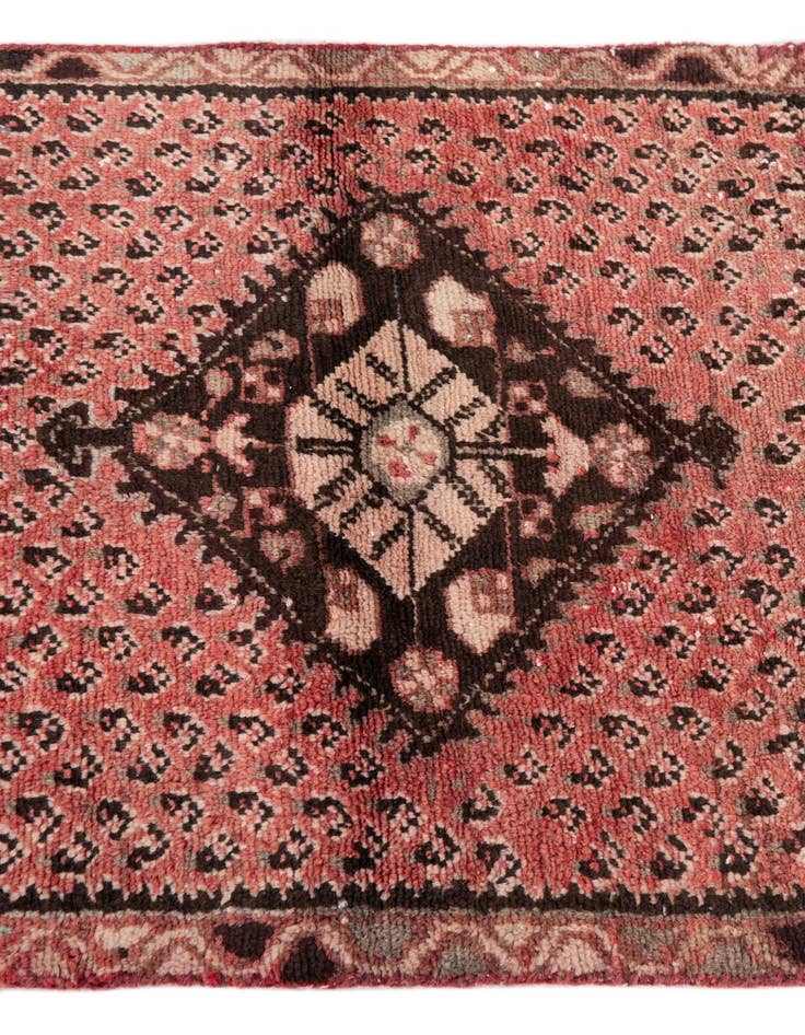 Detail image of 2' 1 x 4' 8  Hand Knotted Ultra Vintage Persian Wool Runner Rug