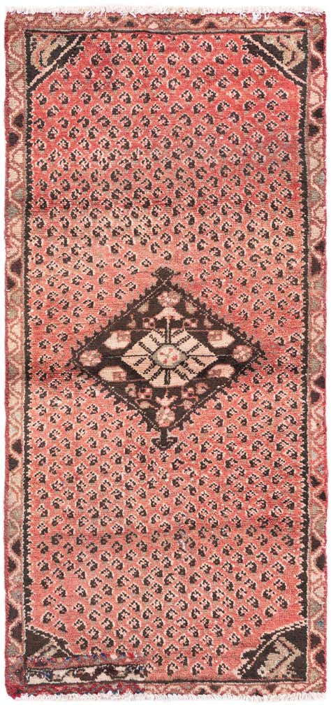 65cm x 140cm anudado a mano Ultra Vintage Alfombra Persa Lana Pasillera