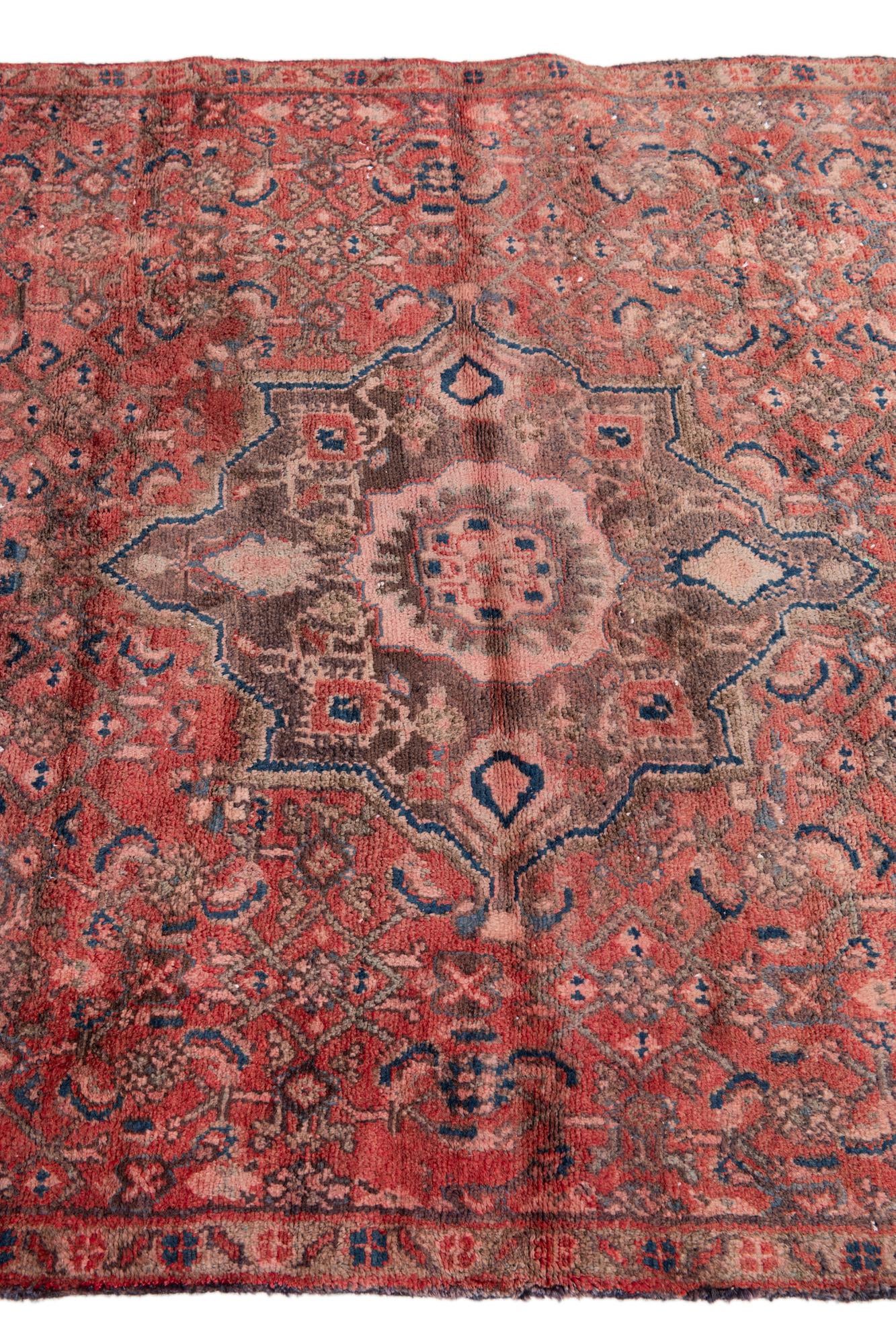 3' 9 x 10' Hand Knotted Ultra Vintage Persian Wool Runner Rug