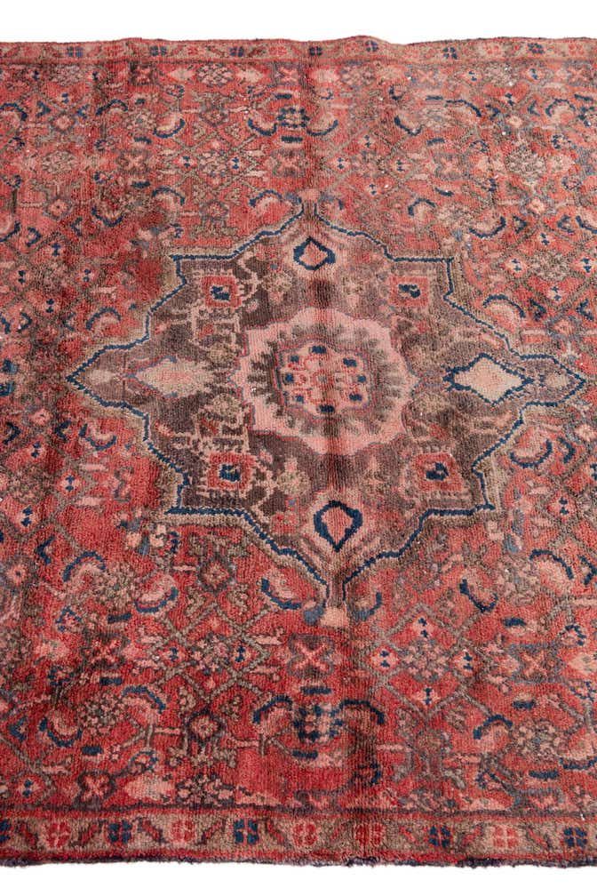 3' 9 x 10' Hand Knotted Ultra Vintage Persian Wool Runner Rug