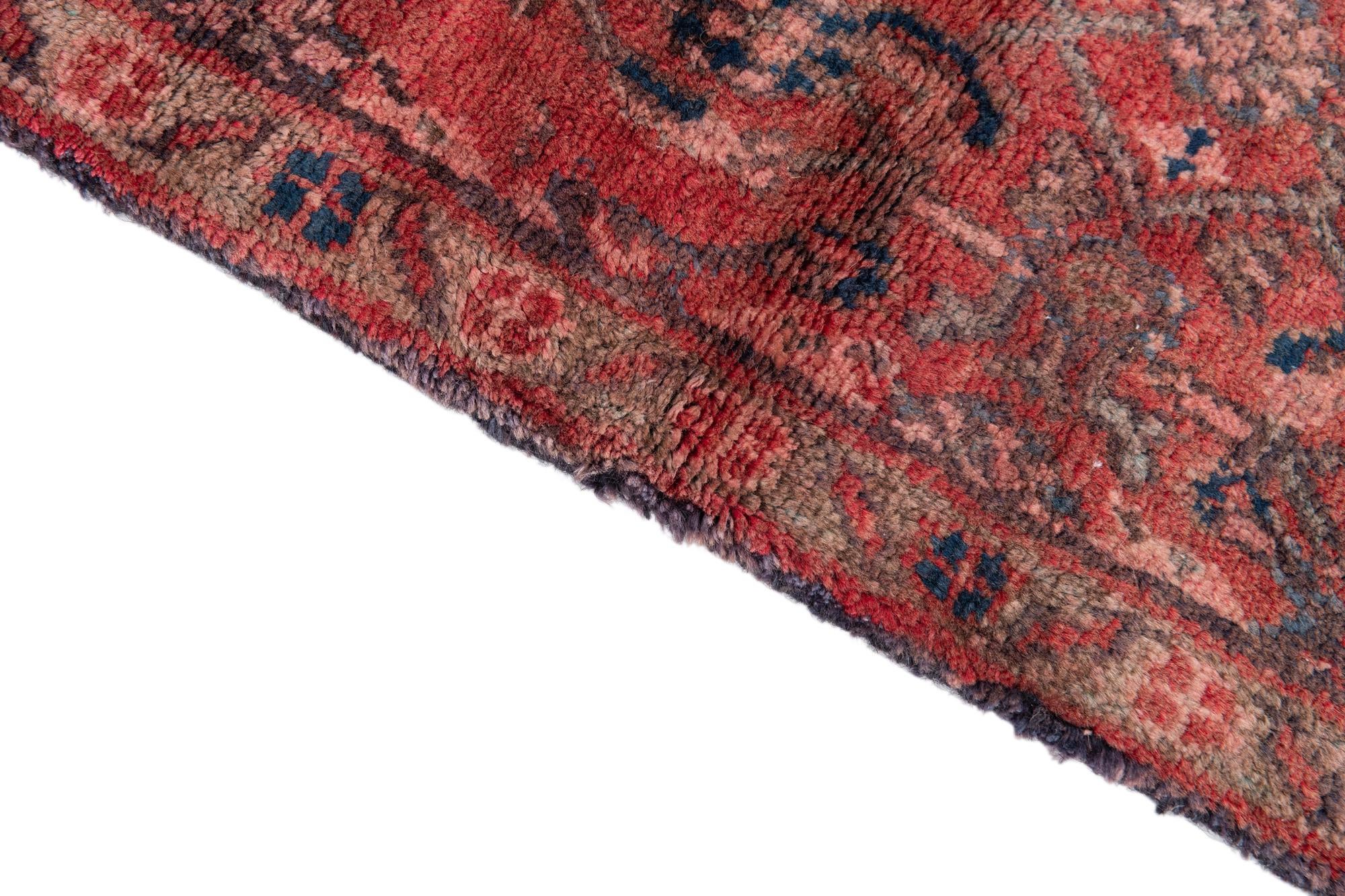 3' 9 x 10' Hand Knotted Ultra Vintage Persian Wool Runner Rug