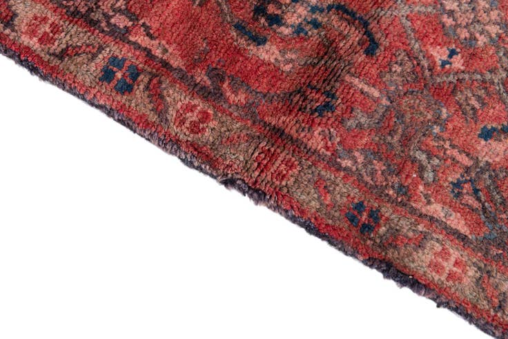 Detail image of 3' 9 x 10' Hand Knotted Ultra Vintage Persian Wool Runner Rug