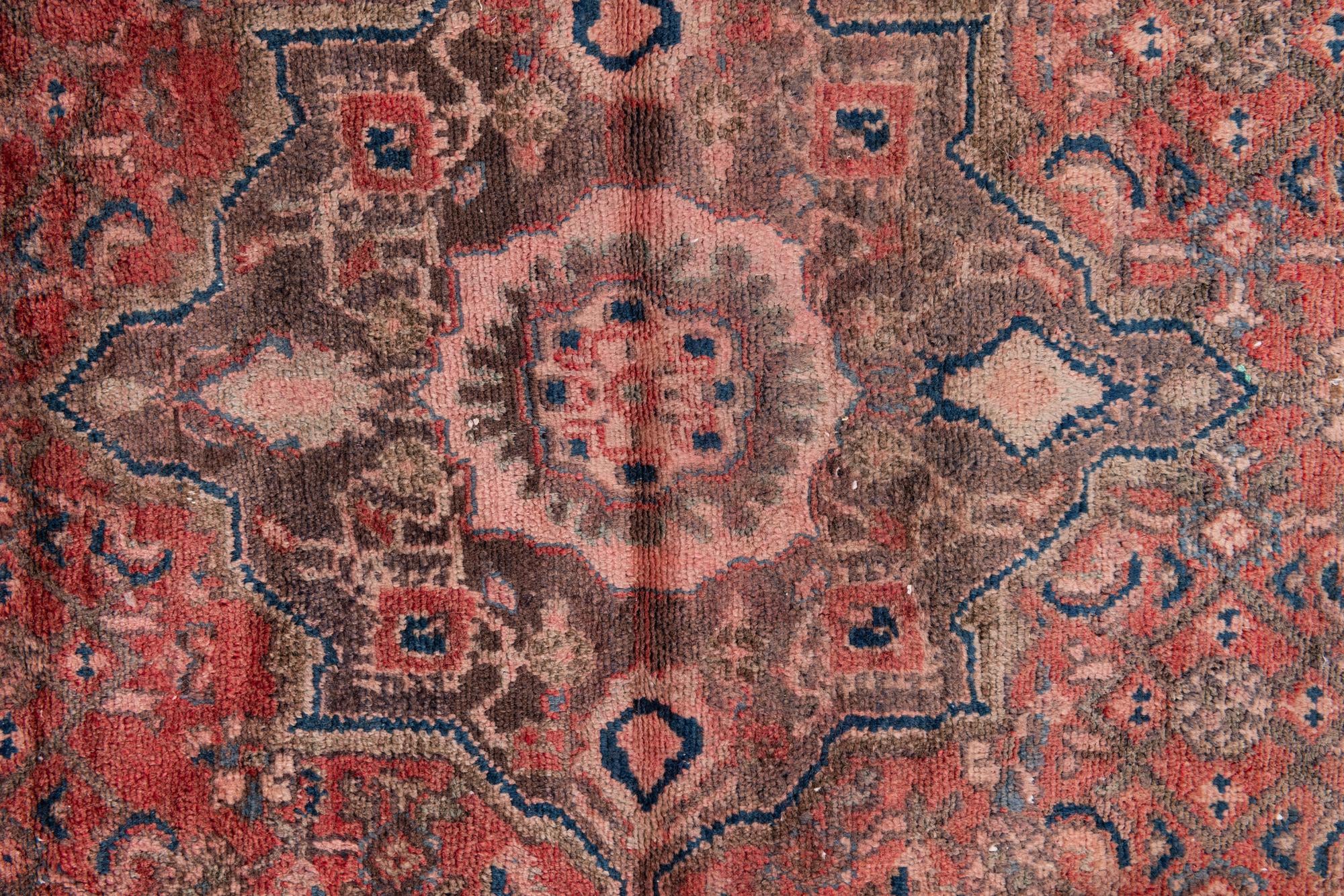 3' 9 x 10' Hand Knotted Ultra Vintage Persian Wool Runner Rug