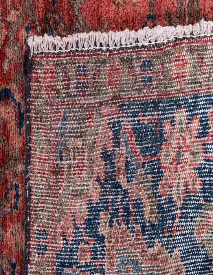 Detail image of 3' 9 x 10'  Hand Knotted Ultra Vintage Persian Wool Runner Rug