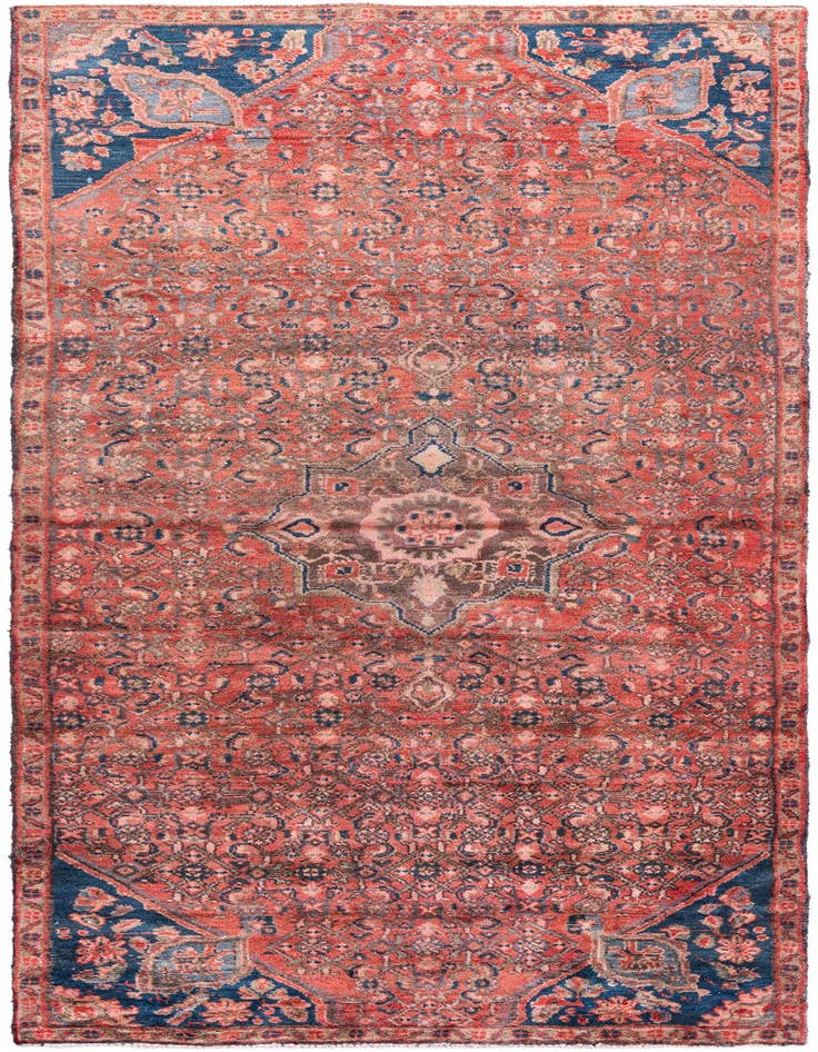 Detail image of 3' 9 x 10' Hand Knotted Ultra Vintage Persian Wool Runner Rug