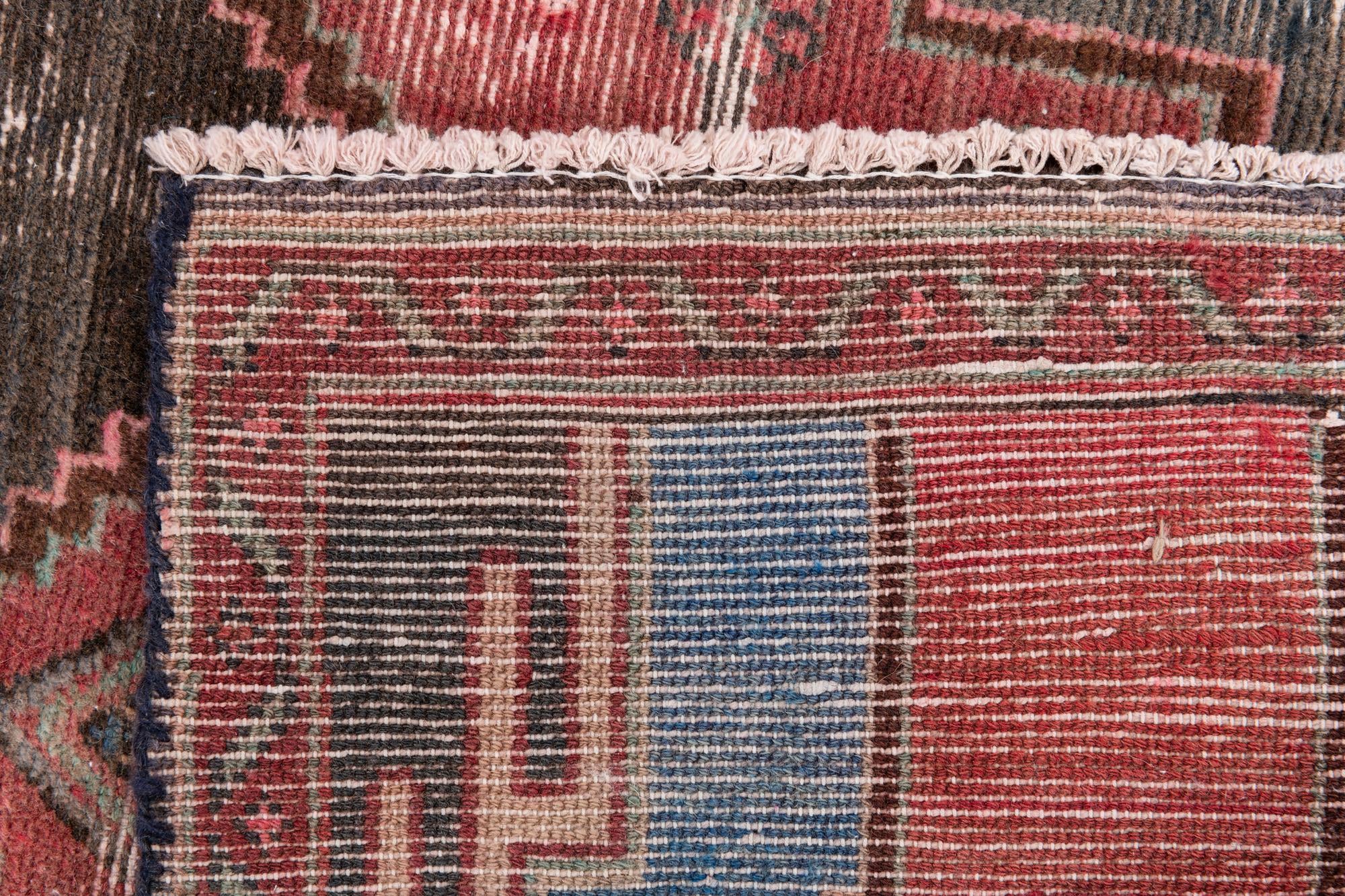 3' 5 x 9' 1 Hand Knotted Ultra Vintage Persian Wool Runner Rug