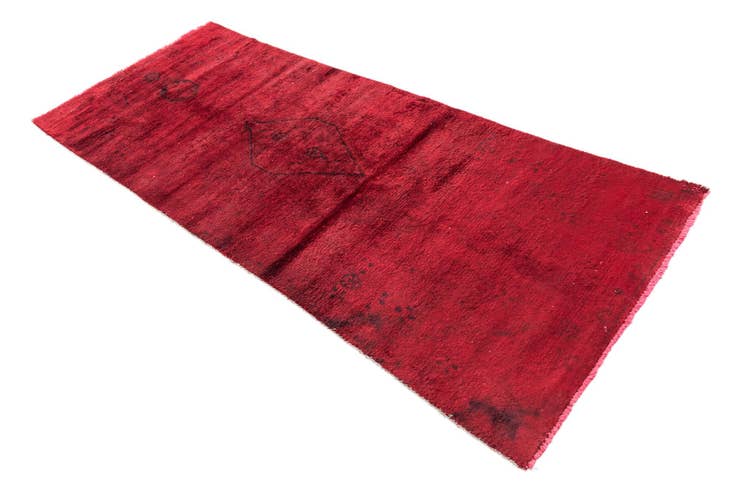 Detail image of 3' x 7' 5 Hand Knotted Ultra Vintage Persian Wool Runner Rug