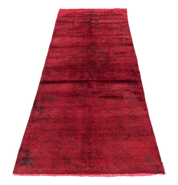 Detail image of 3' x 7' 5 Hand Knotted Ultra Vintage Persian Wool Runner Rug