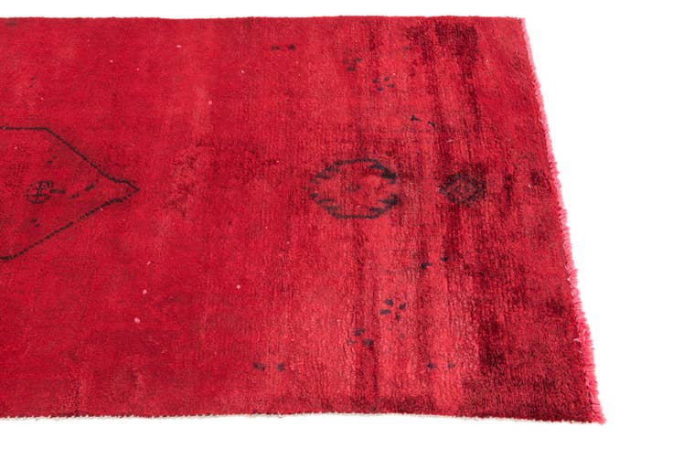 Detail image of 3' x 7' 5 Hand Knotted Ultra Vintage Persian Wool Runner Rug