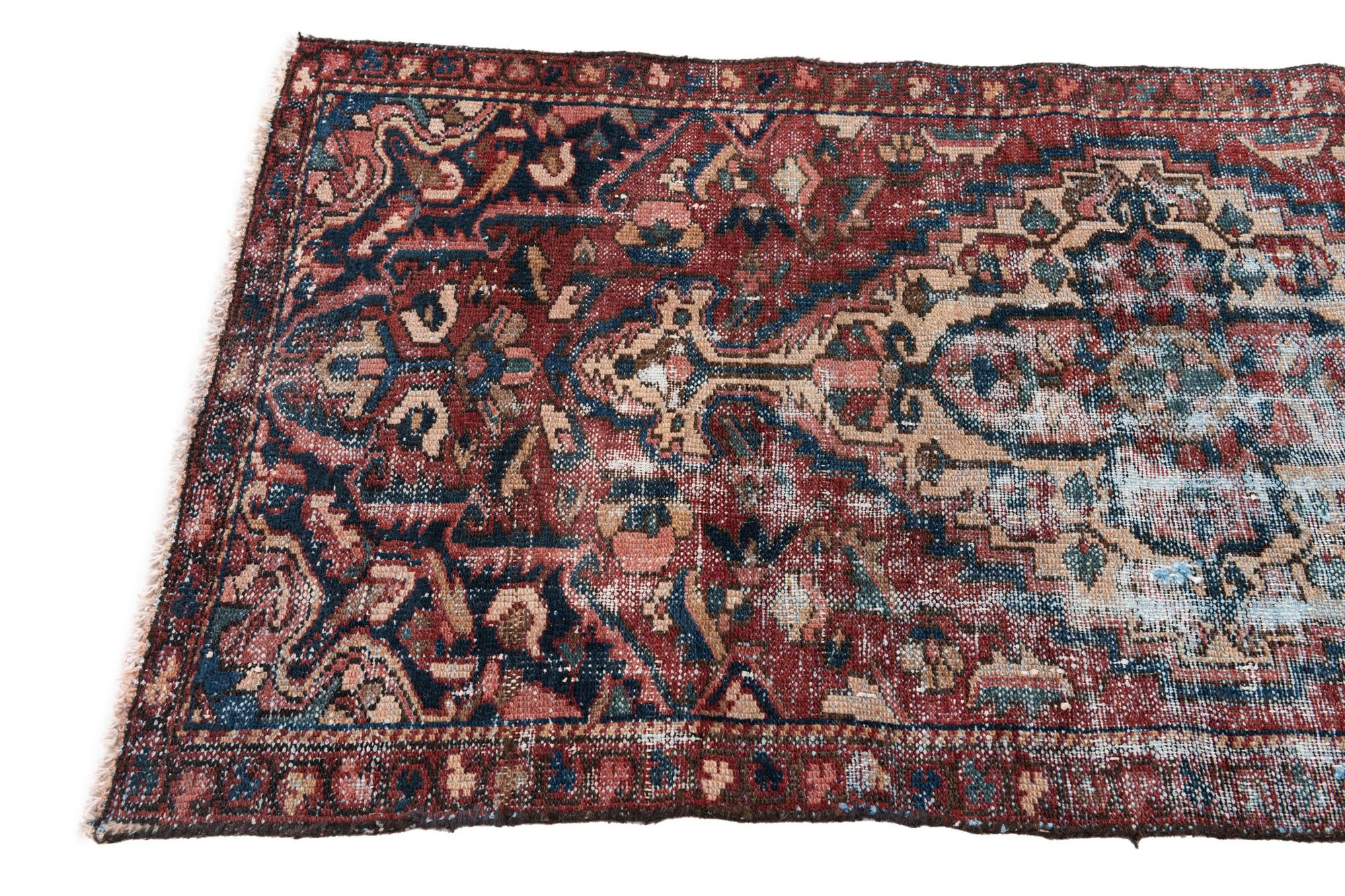 3' x 6' Hand Knotted Ultra Vintage Persian Wool Runner Rug