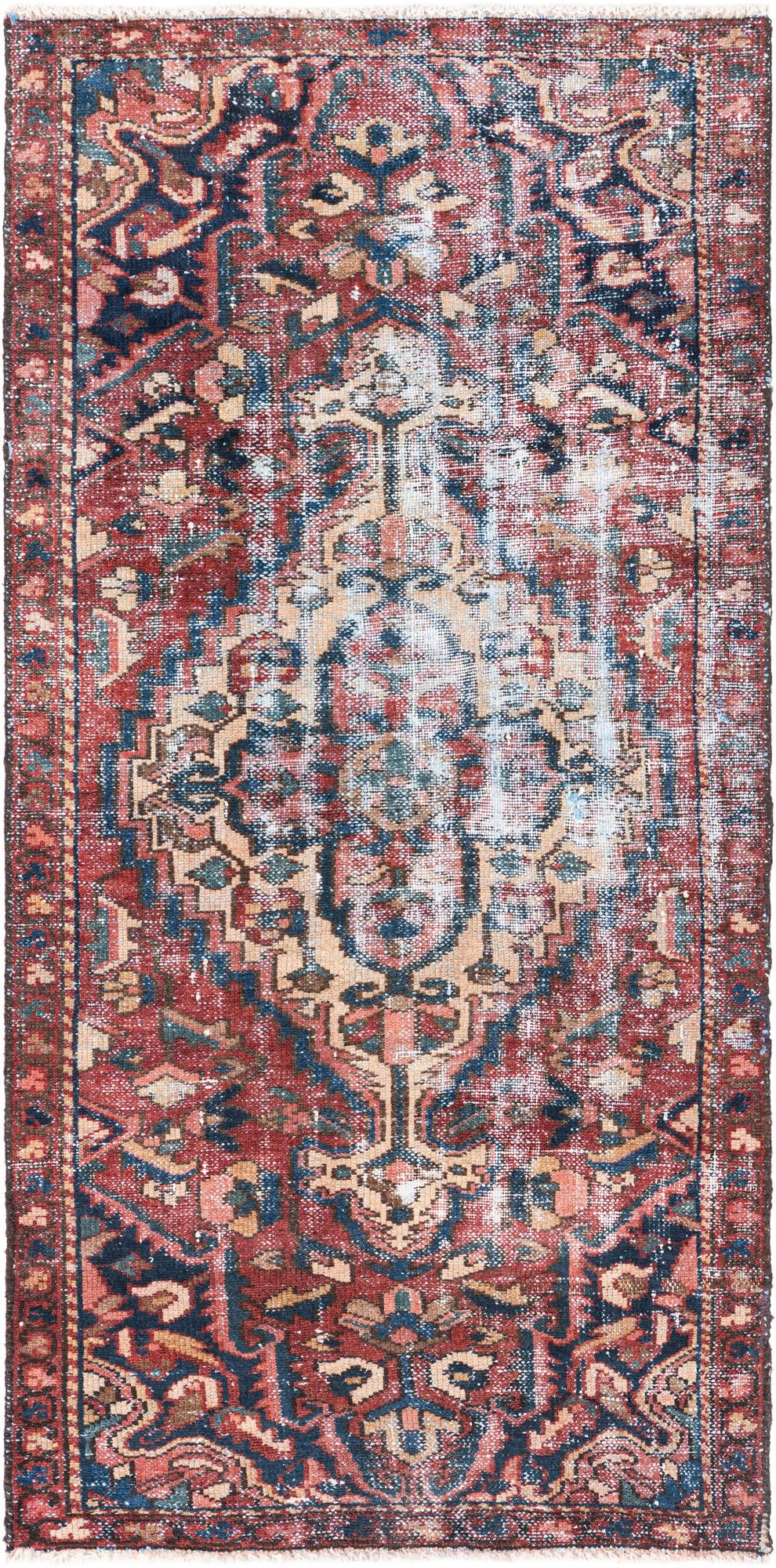 3' x 6' Hand Knotted Ultra Vintage Persian Wool Runner Rug
