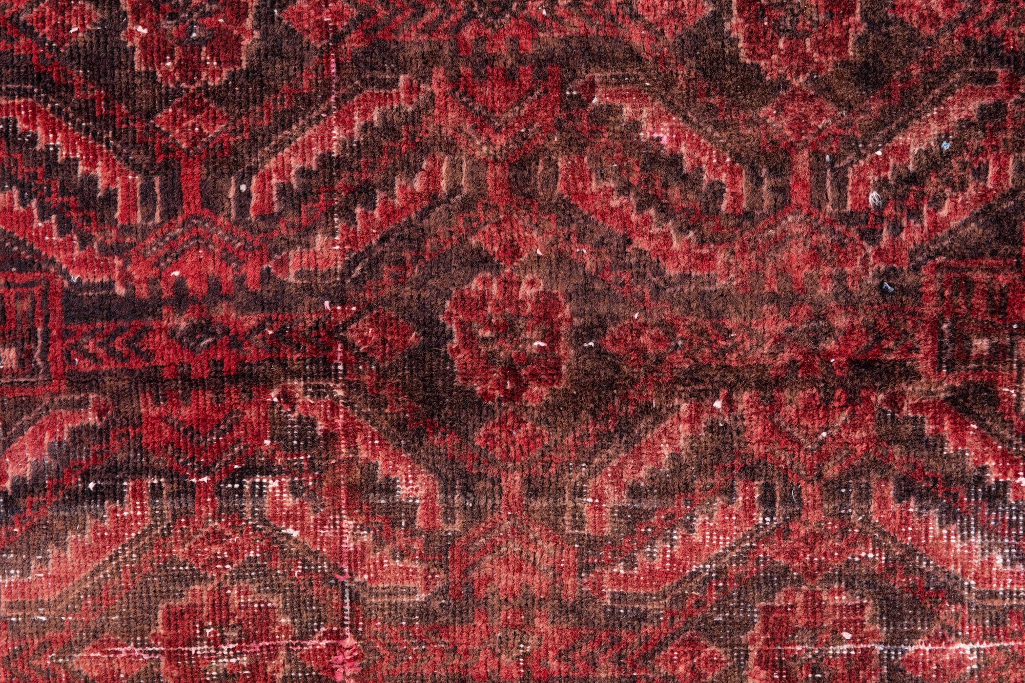 2' 7 x 5' 3 Hand Knotted Ultra Vintage Persian Wool Runner Rug
