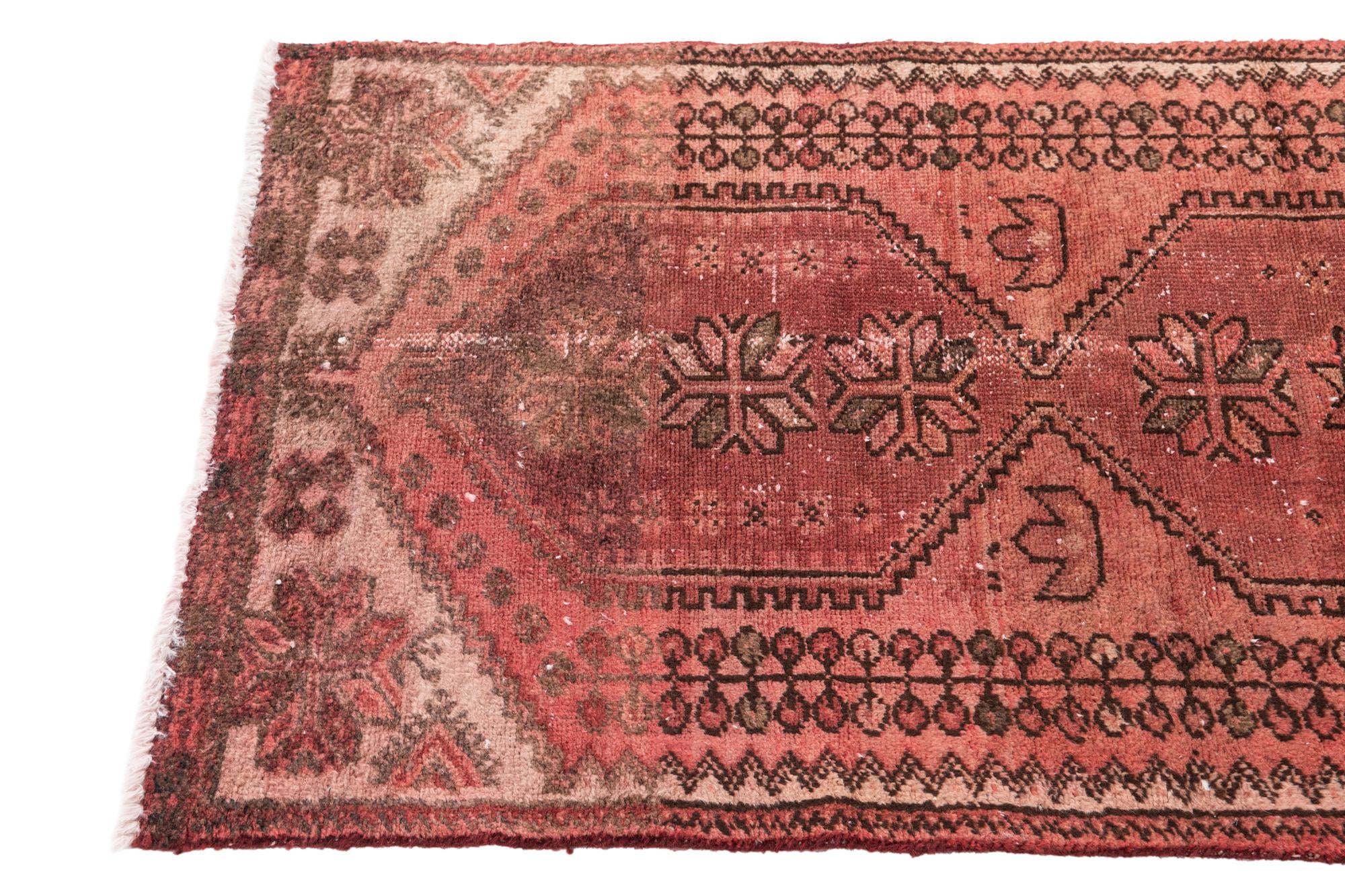 2' 7 x 5' 9 Hand Knotted Ultra Vintage Persian Wool Runner Rug