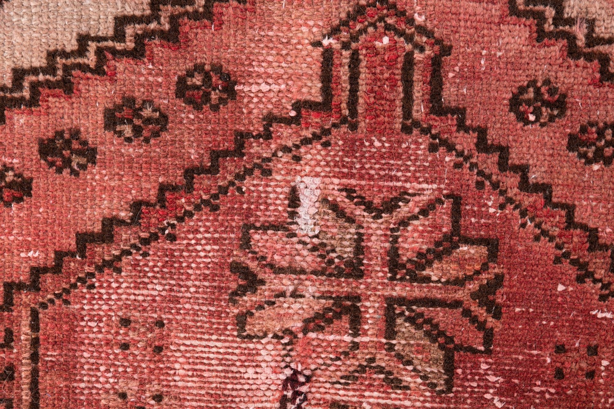 2' 7 x 5' 9 Hand Knotted Ultra Vintage Persian Wool Runner Rug