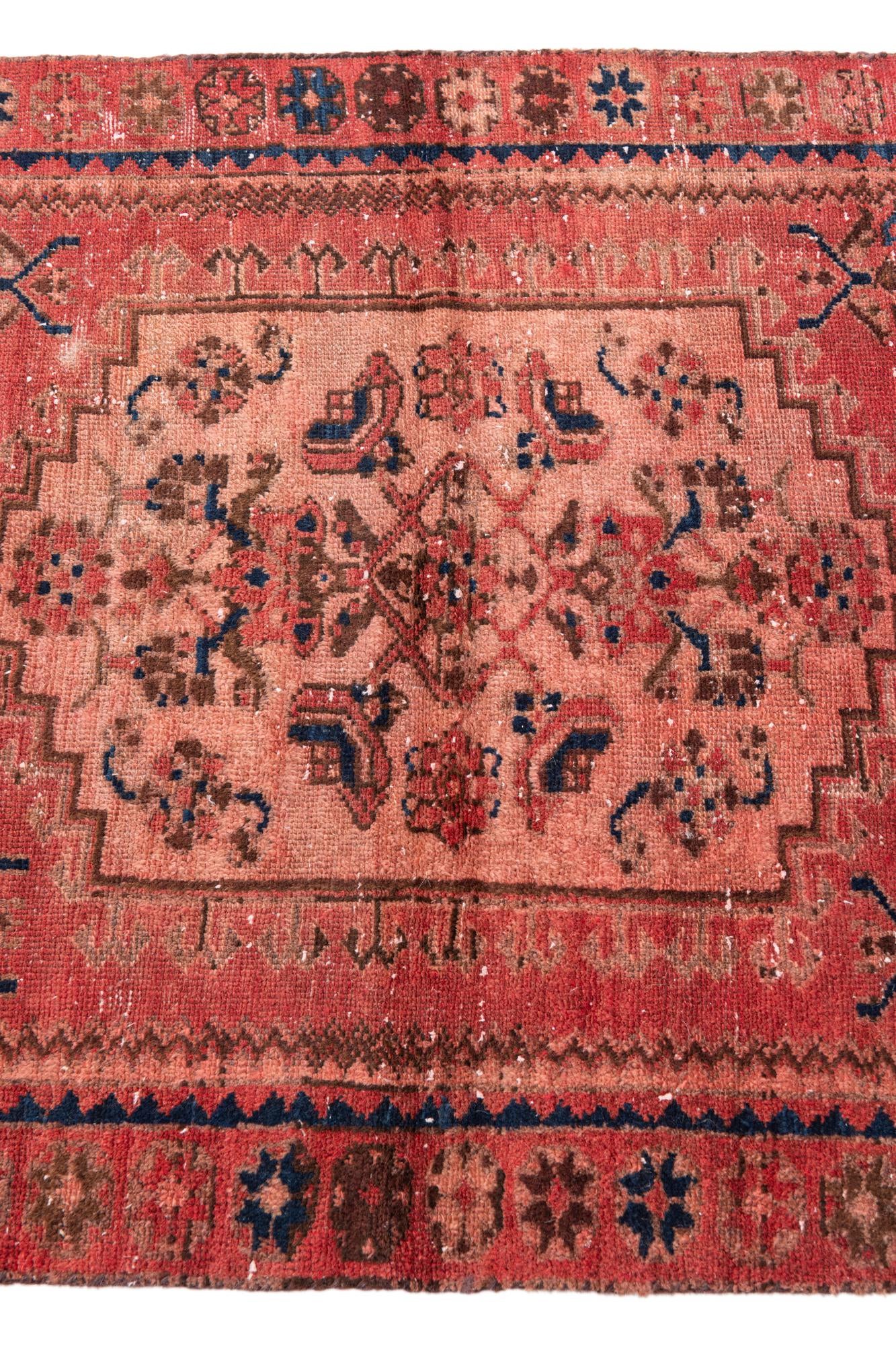 3' x 6' 4 Hand Knotted Ultra Vintage Persian Wool Runner Rug
