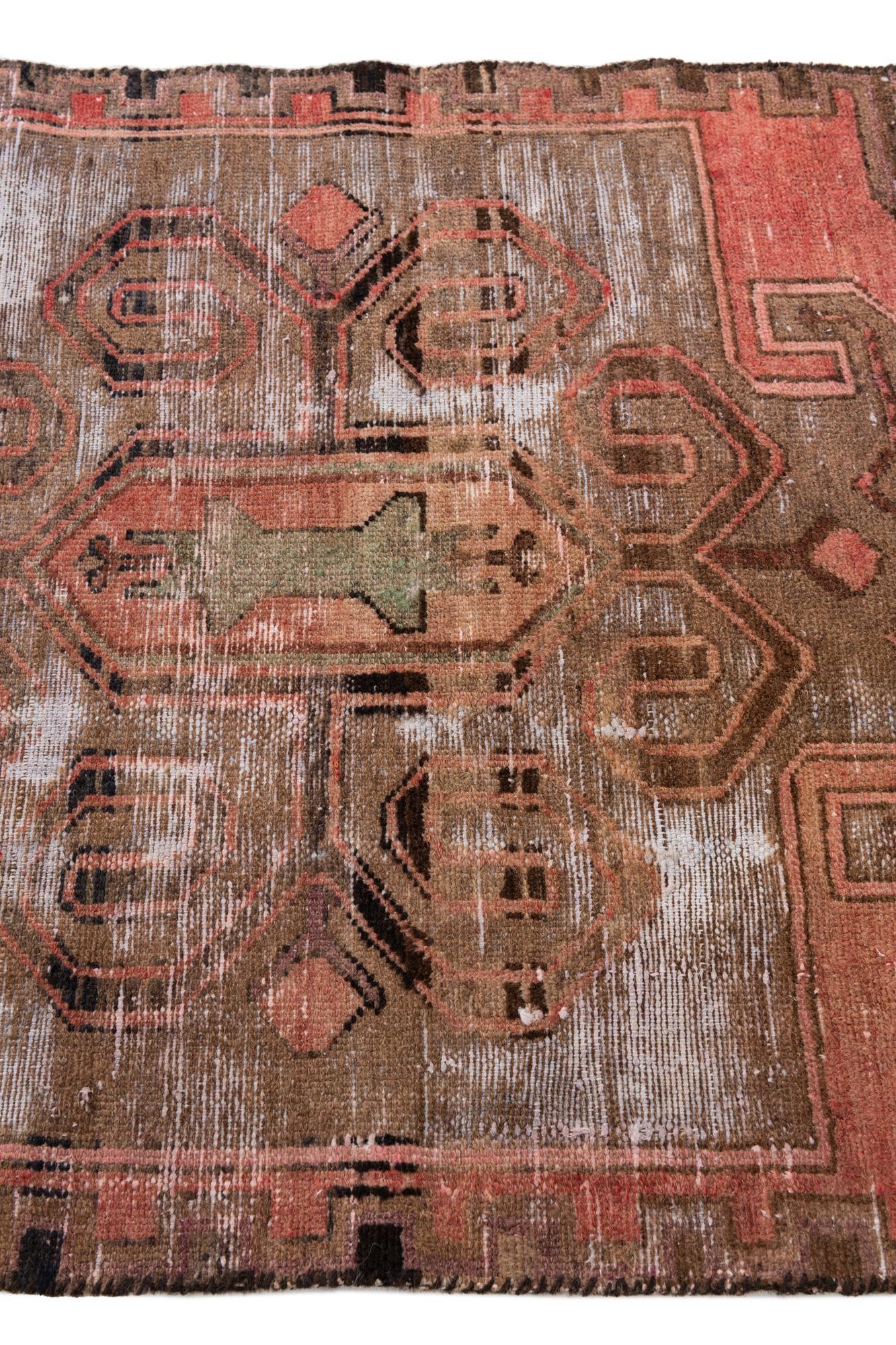 3' 1 x 6' Hand Knotted Ultra Vintage Persian Wool Runner Rug