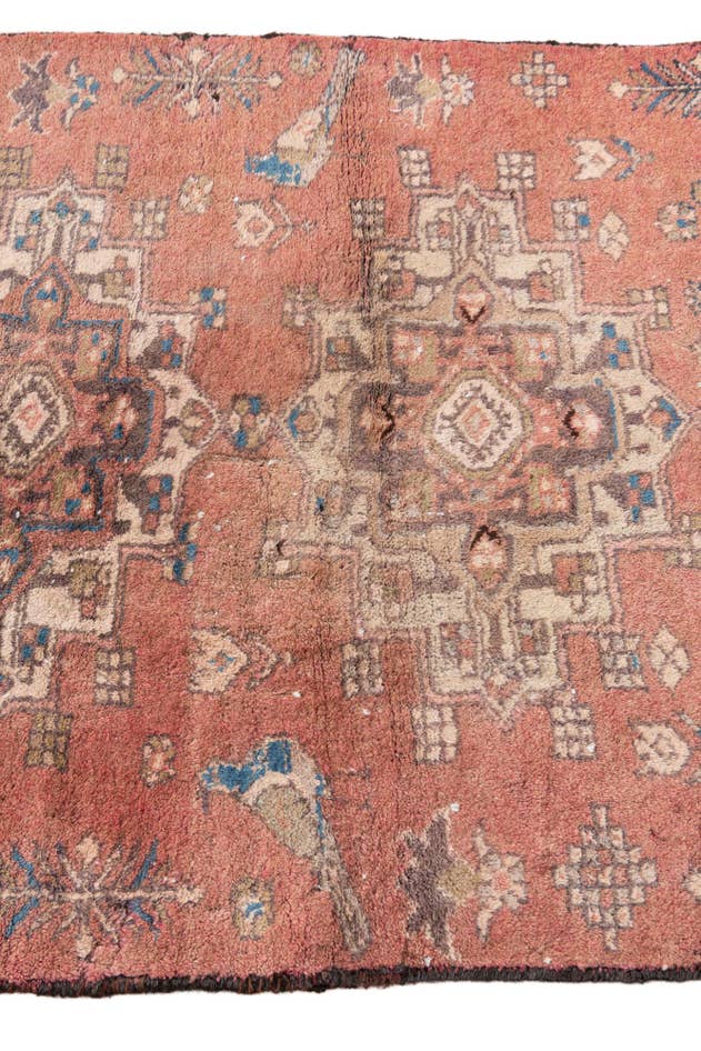 Detail image of 2' 10 x 6' 5 Hand Knotted Ultra Vintage Persian Wool Runner Rug