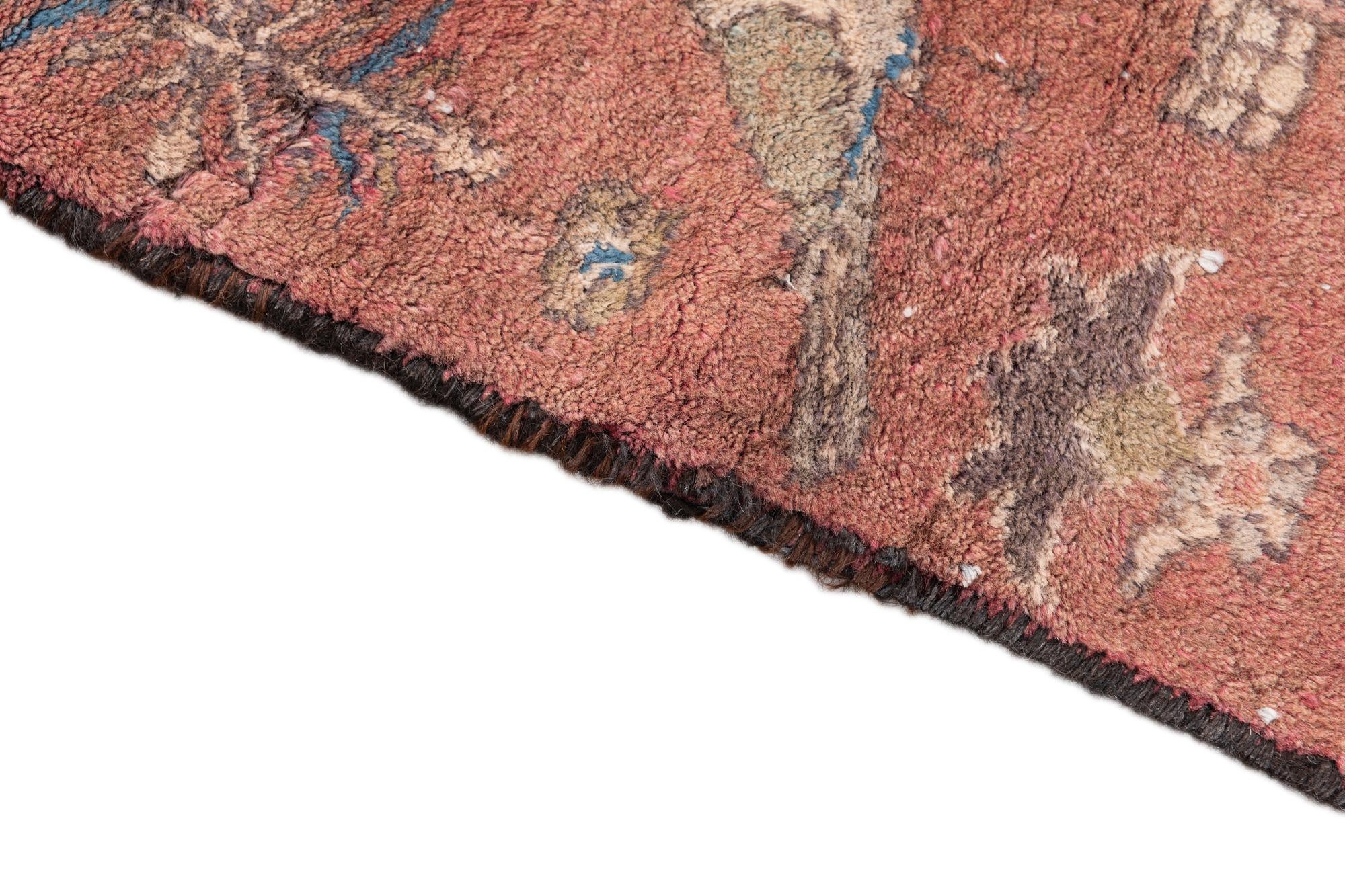 2' 10 x 6' 5 Hand Knotted Ultra Vintage Persian Wool Runner Rug
