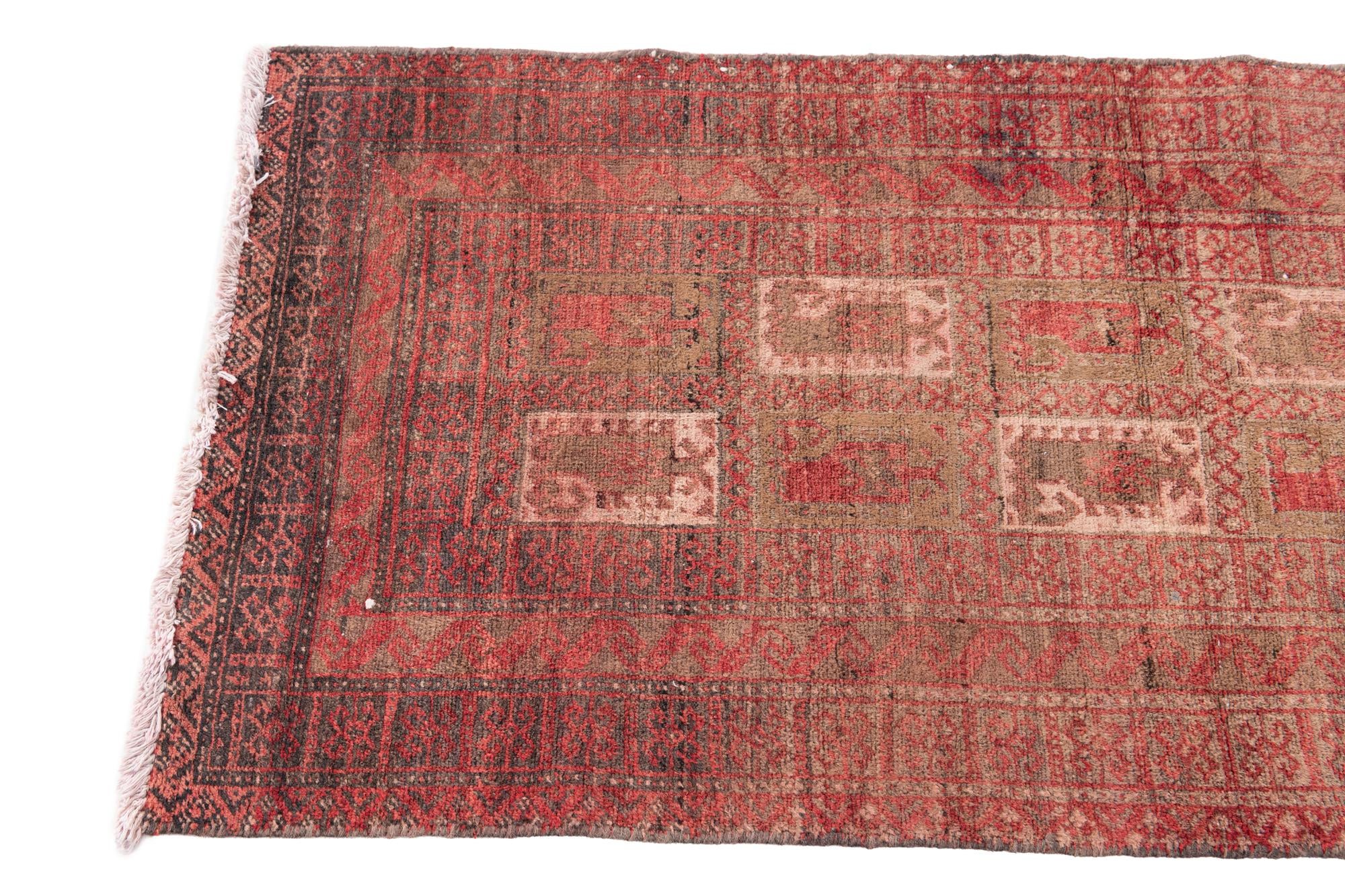 2' 2 x 4' 7 Hand Knotted Ultra Vintage Persian Wool Runner Rug