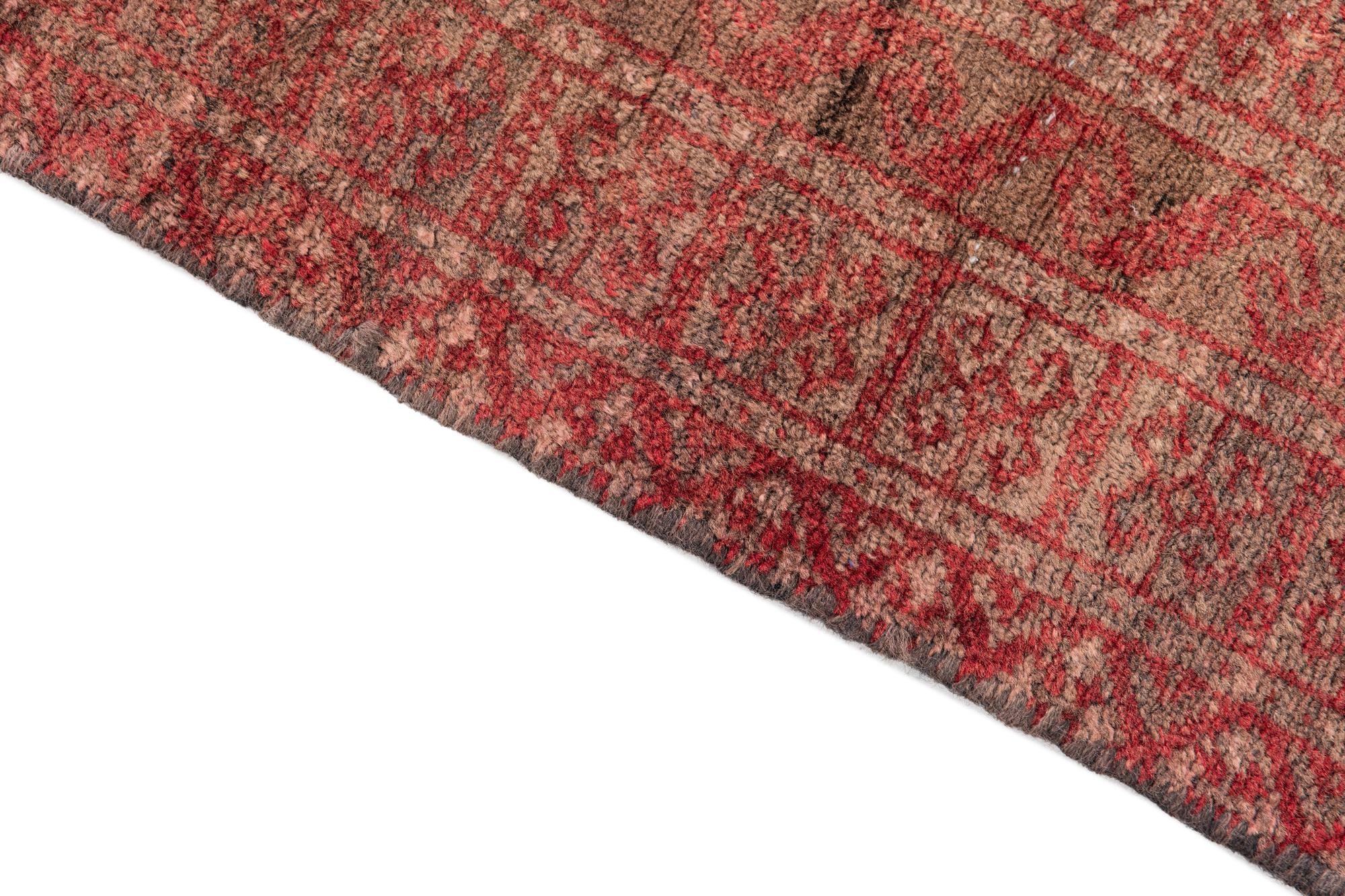 2' 2 x 4' 7 Hand Knotted Ultra Vintage Persian Wool Runner Rug