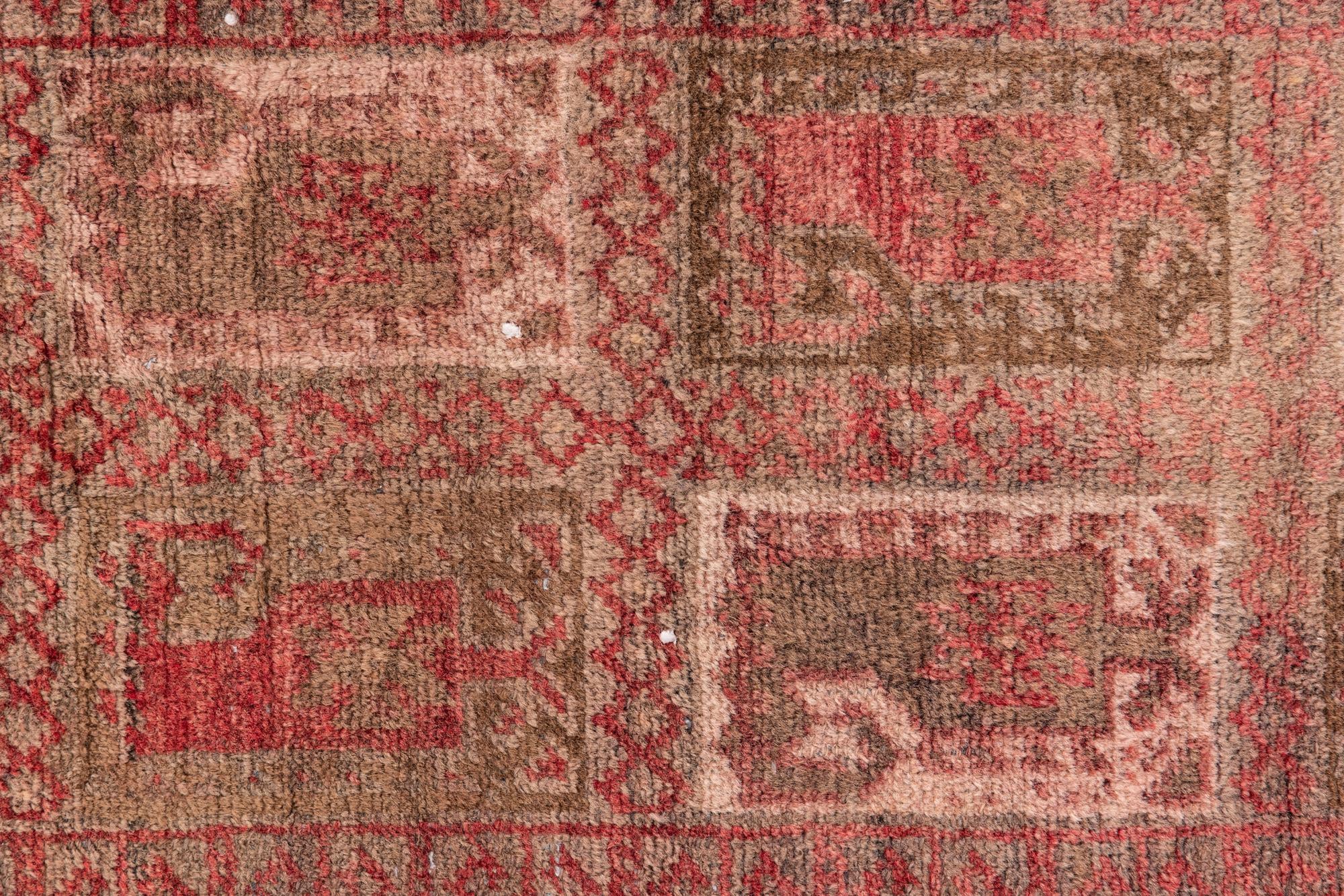 2' 2 x 4' 7 Hand Knotted Ultra Vintage Persian Wool Runner Rug