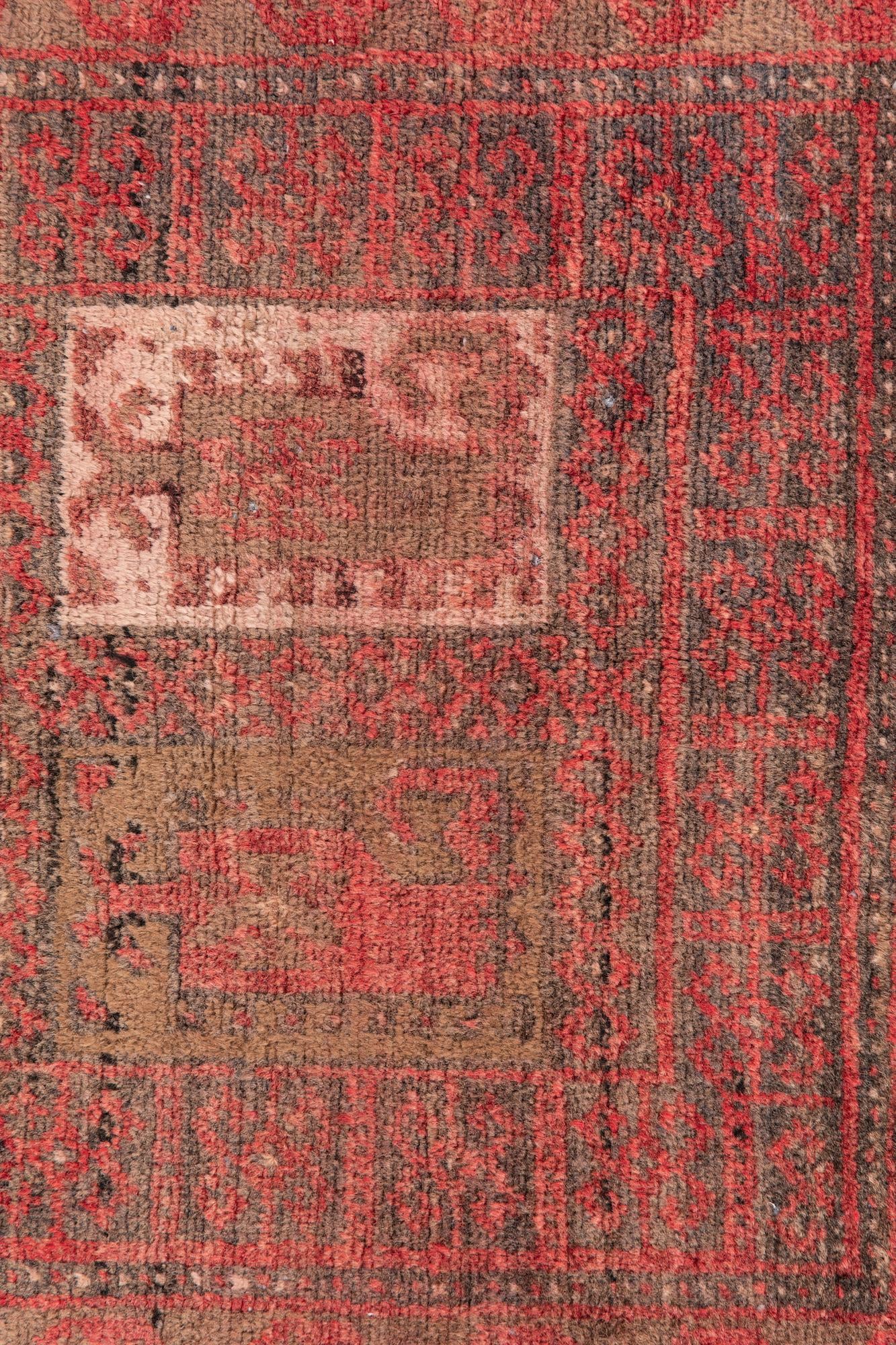 2' 2 x 4' 7 Hand Knotted Ultra Vintage Persian Wool Runner Rug