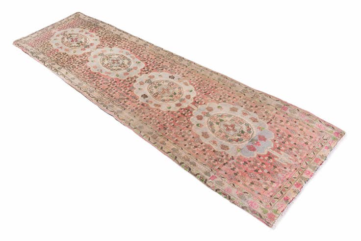 Detail image of 2' 1 x 7' 1 Hand Knotted Ultra Vintage Persian Wool Runner Rug