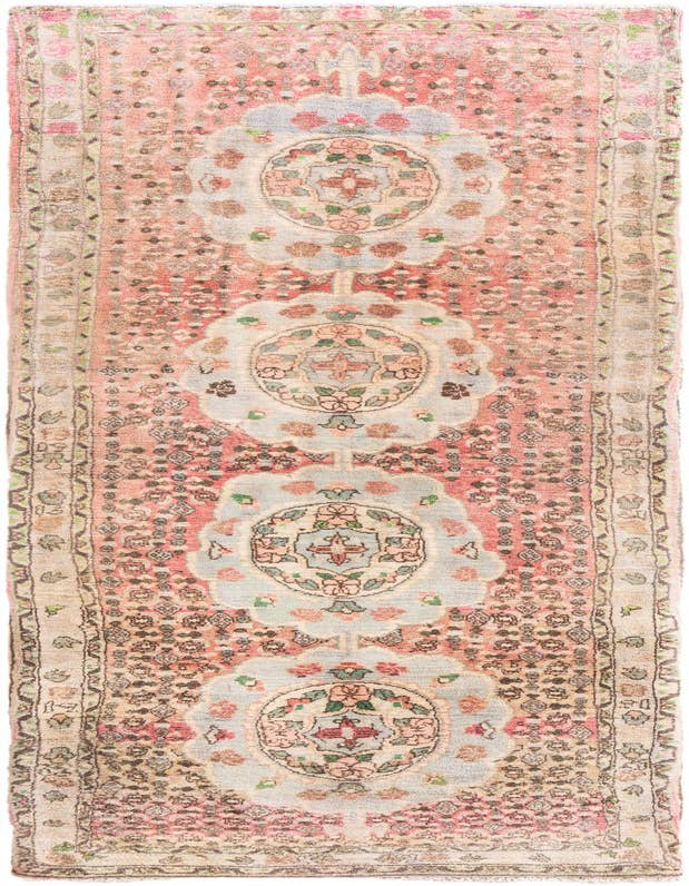 Detail image of 2' 1 x 7' 1 Hand Knotted Ultra Vintage Persian Wool Runner Rug