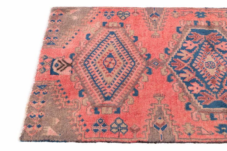 Detail image of 2' 8 x 5' 8 Hand Knotted Ultra Vintage Persian Wool Runner Rug