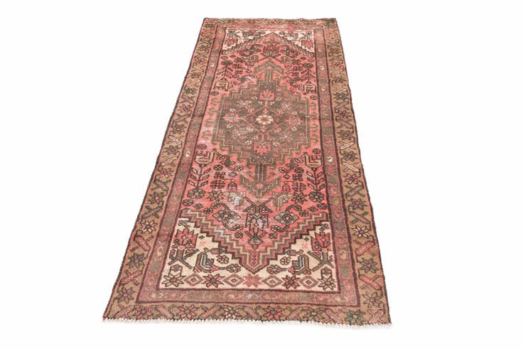 Detail image of 3' x 6' 2 Hand Knotted Ultra Vintage Persian Wool Runner Rug