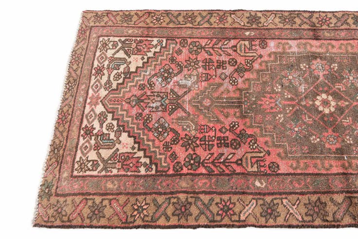 Detail image of 3' x 6' 2 Hand Knotted Ultra Vintage Persian Wool Runner Rug