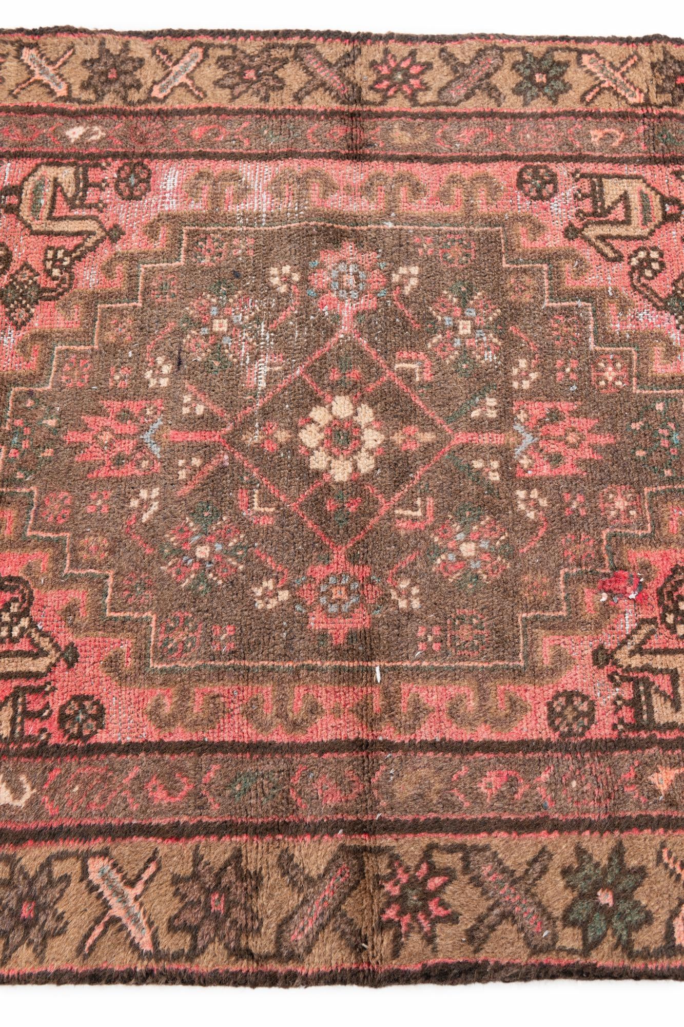 3' x 6' 2 Hand Knotted Ultra Vintage Persian Wool Runner Rug