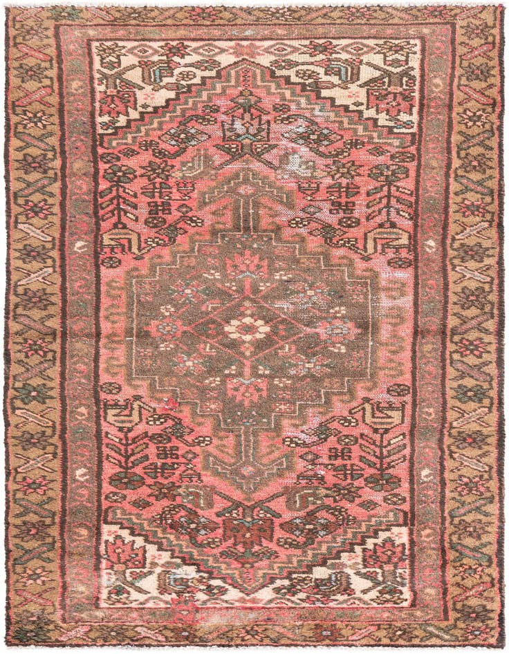 Detail image of 3' x 6' 2 Hand Knotted Ultra Vintage Persian Wool Runner Rug