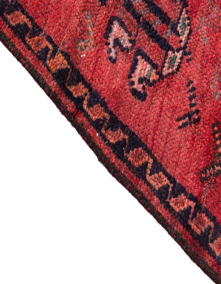 Detail image of 3' 10 x 7' 10  Hand Knotted Ultra Vintage Persian Wool Runner Rug