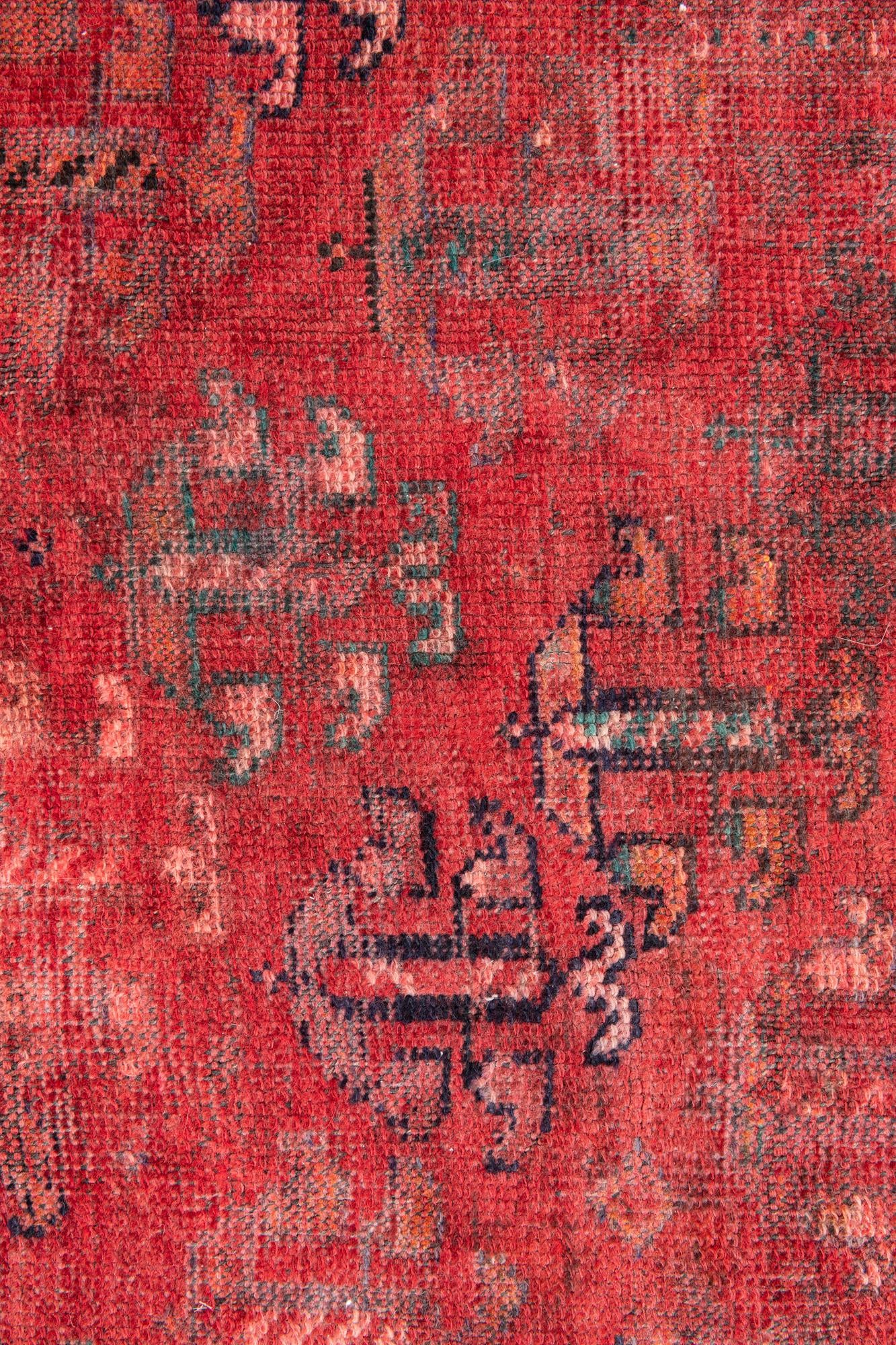 3' 10 x 7' 10 Hand Knotted Ultra Vintage Persian Wool Runner Rug