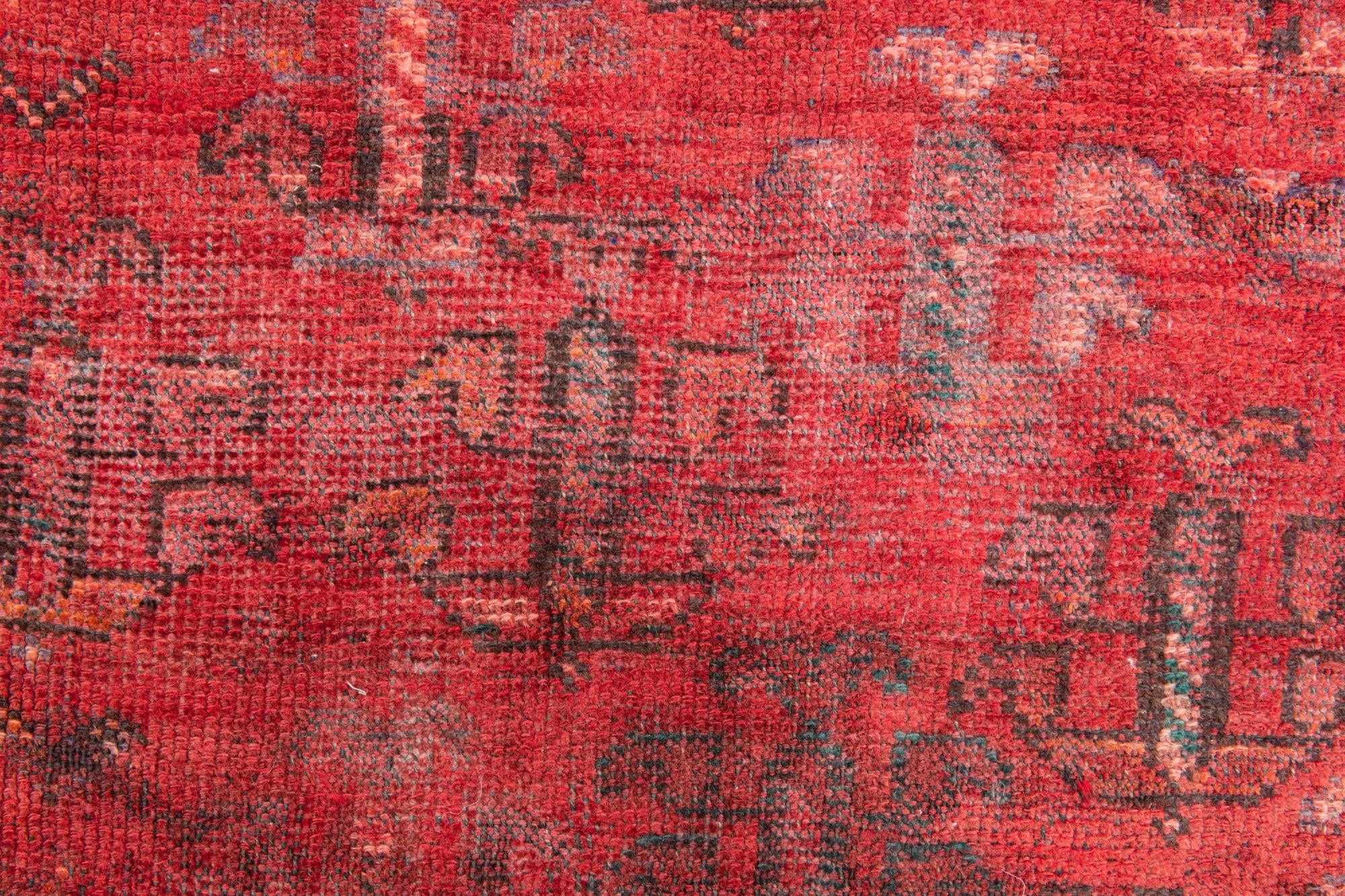 3' 10 x 7' 10 Hand Knotted Ultra Vintage Persian Wool Runner Rug