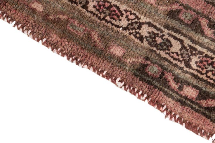 Detail image of 3' 7 x 8' 2 Hand Knotted Ultra Vintage Persian Wool Runner Rug