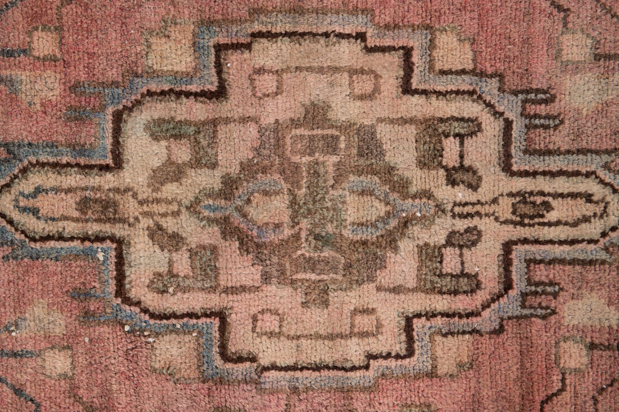 3' 7 x 8' 2 Hand Knotted Ultra Vintage Persian Wool Runner Rug