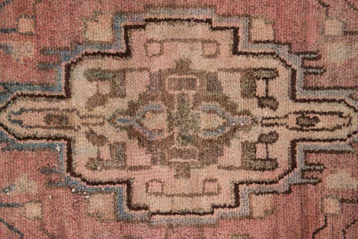 3' 7 x 8' 2 Hand Knotted Ultra Vintage Persian Wool Runner Rug
