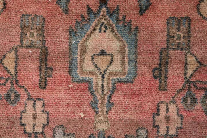 3' 7 x 8' 2 Hand Knotted Ultra Vintage Persian Wool Runner Rug