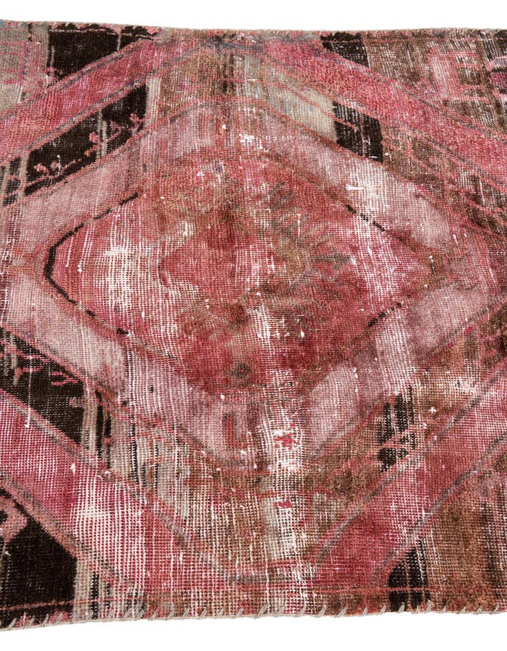 Detail image of 3' 1 x 8' 5  Hand Knotted Ultra Vintage Persian Wool Runner Rug