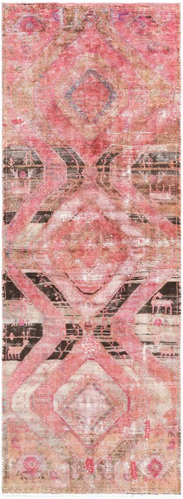 3' 1 x 8' 5 Hand Knotted Ultra Vintage Persian Wool Runner Rug