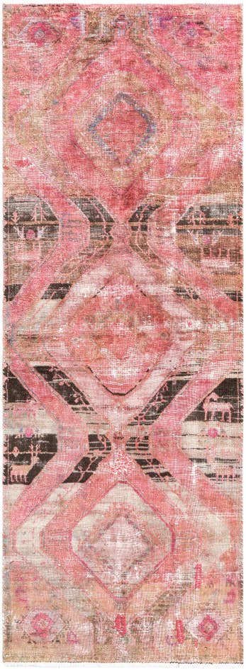 Detail image of 3' 1 x 8' 5 Hand Knotted Ultra Vintage Persian Wool Runner Rug