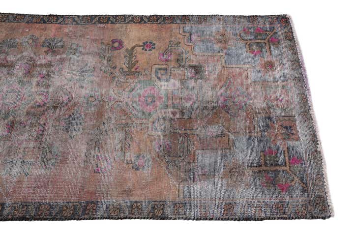 3' x 7' Hand Knotted Ultra Vintage Persian Wool Runner Rug