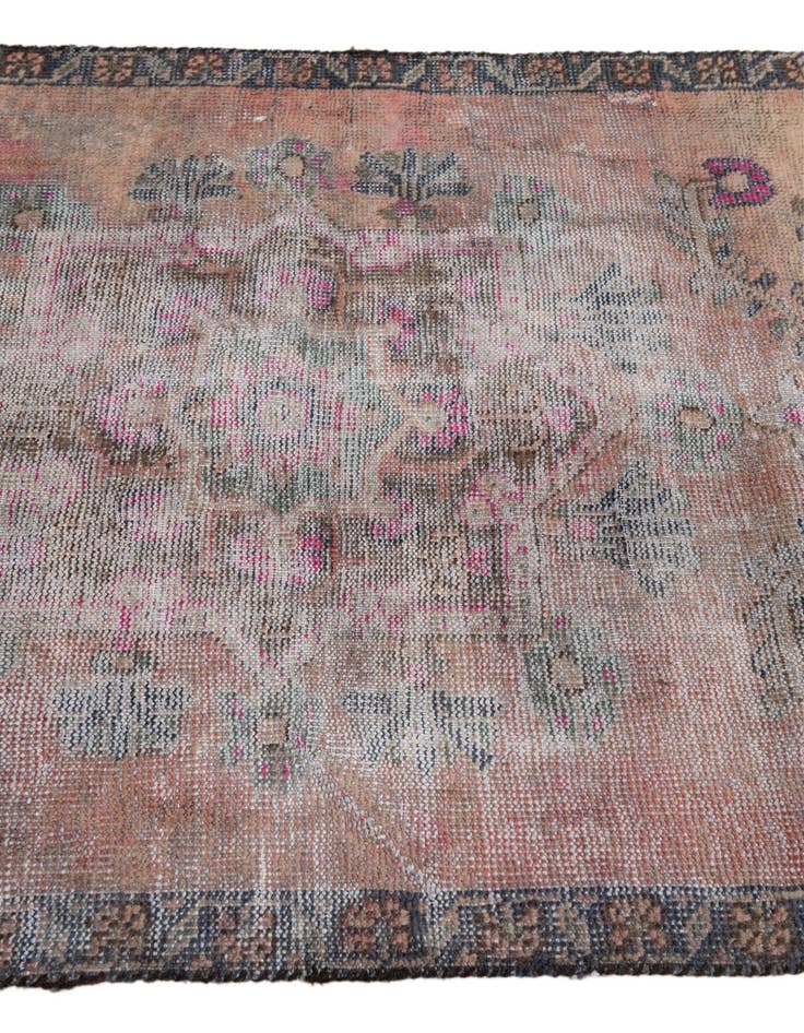 Detail image of 3' x 7'  Hand Knotted Ultra Vintage Persian Wool Runner Rug