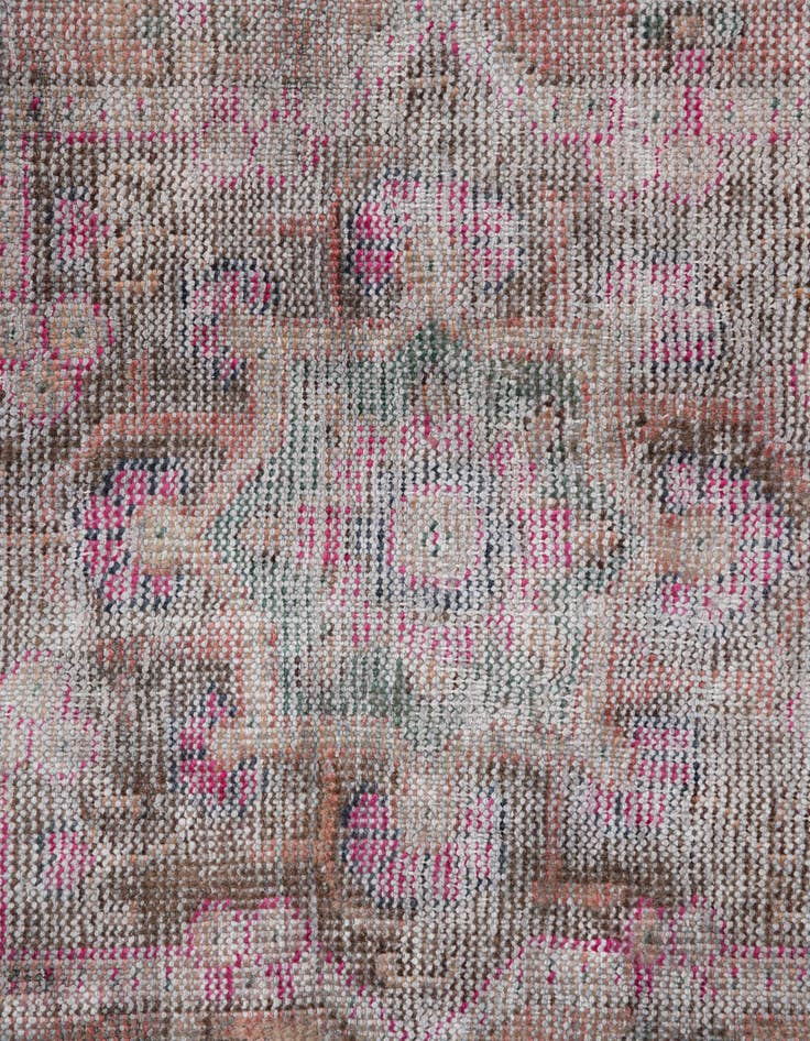 Detail image of 3' x 7'  Hand Knotted Ultra Vintage Persian Wool Runner Rug